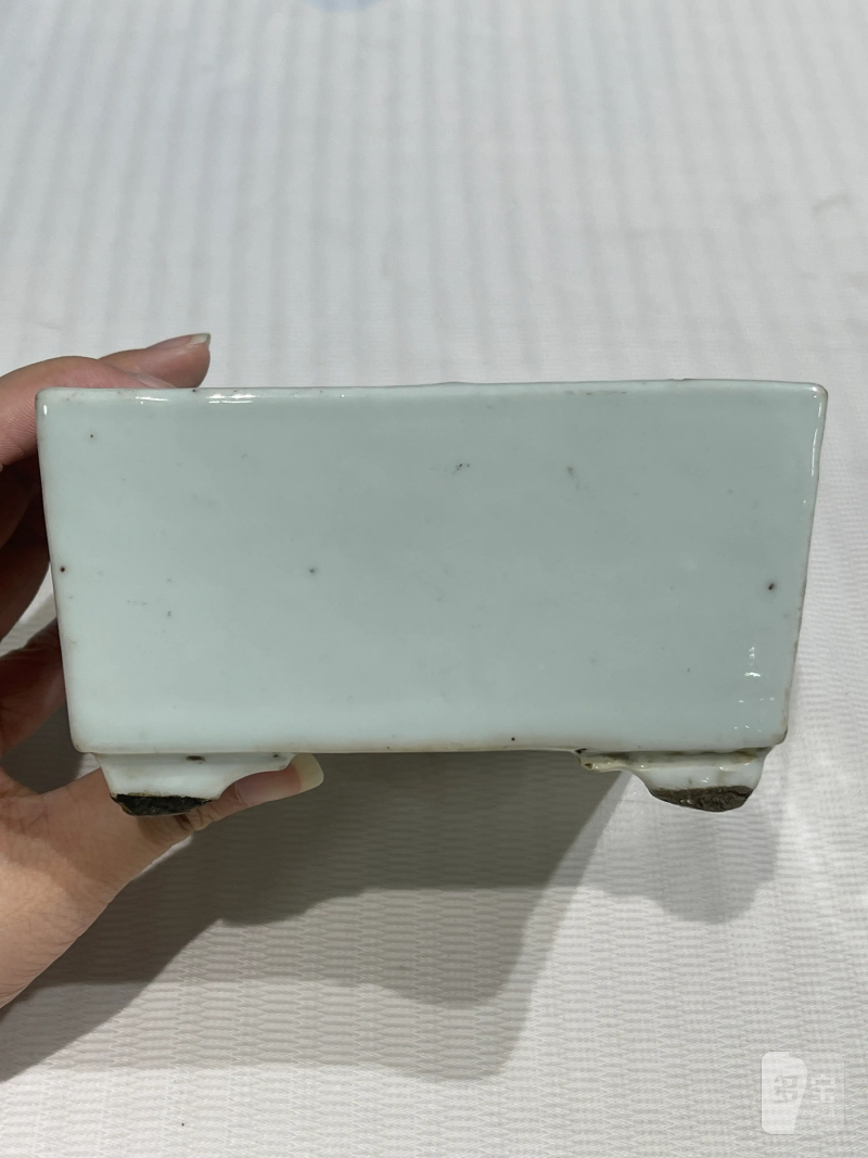 清代 颜色釉、青花瓷器一组三件 - 图3